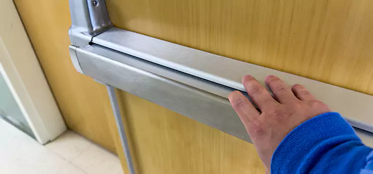 Installing a Push Bar on a Door Reno